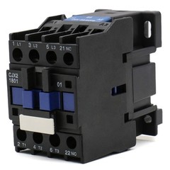 Baomain 3-Pole AC Contactor CJX2-1801 24VAC Coil, 3NO+1NC Auxiliary, 660V 3-Phas