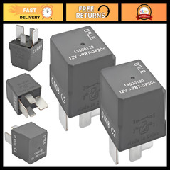 Set of 2 Multi-Purpose 4 Pin 12V Relays for Buick Chevrolet Cadillac Vehicles