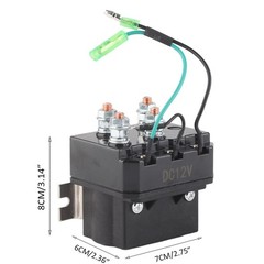 12V 250A Winch Solenoid Relay Contactor Fits 15005000lbs ATV UTV Winches