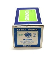 Essex / Steveco Type 93 10 Amp Two Pole Double Throw Relay 90-265 [Lot of 2] NOS