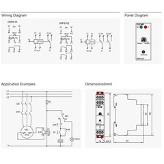 PTC Motor Protection Relay Temperature Monitoring, Winding Thermal Relay AC/DC 24-240V