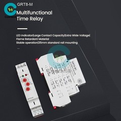AC/DC12V-240V A220V 16A On Delay Off Delay Timer Relay Time Delay Relay Din Rail
