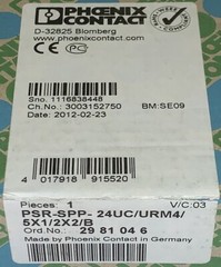PHOENIX CONTACT PSR SPP 24UC URM4 5×1 2×2 B Safety Control Relay Module URM4