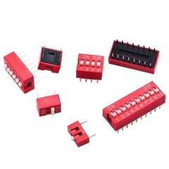 35PCS Double Row Dip Switch Assorted Kit 1 2 3 4 6 8 10 Position 2.54mm PCB M…