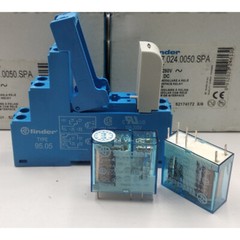 5PCS FINDER 40.52.9.024.0000 24VDC Power Relay With 95.05+99.02.9.024.99 Socket