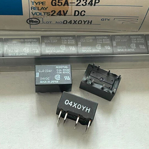 1Pc G5A-234P 24VDC Power Relays 8Pins 0.5A 80VAC