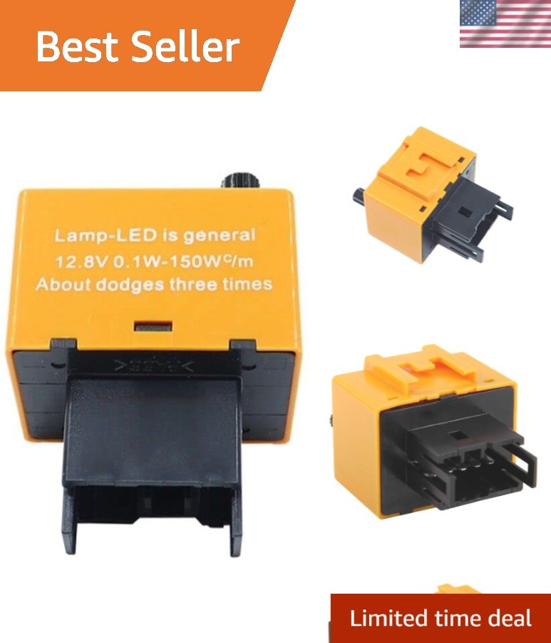 Compatible LM449 8-Pin Speed Adjustable LED Flasher Relay for Multiple Makers
