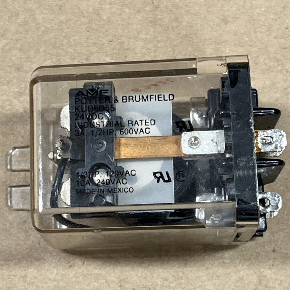 AMF Potter Brumfield KUP5D55 Power Relay SPDT 24VDC 10A KUP-5D55-24