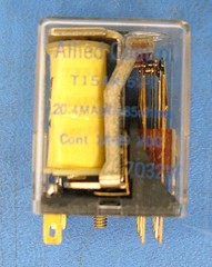 ALLIED CONTROL RELAY T154X-521, DPDT 20.4MADC 185OHMS CONT 1A-29VDC