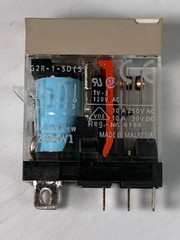 Relay Ice-Cube + Socket/Base (24VDC COIL) DIN-Rail 1P 10A NO/NC Omron G2R-1-S(S)