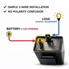 MGI SpeedWare 2Pin Silent Flasher Relay for LED Turn Signal Hyper Flash Fix …