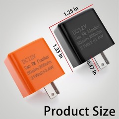 12V Speed Adjustable LED Flasher Relay 4 Pack for Car Motorcycle Turn Signal