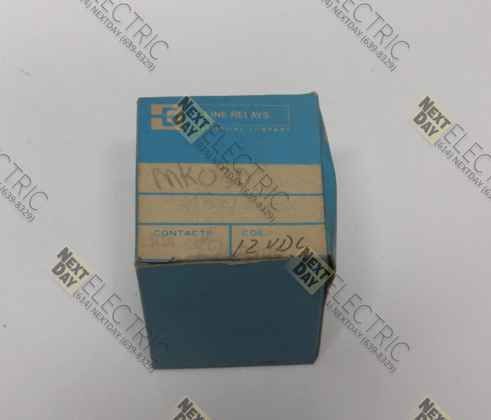 Line Electric, MK03D, Relays 3p 3 Pole 12vdc Company 24v 12 VDC