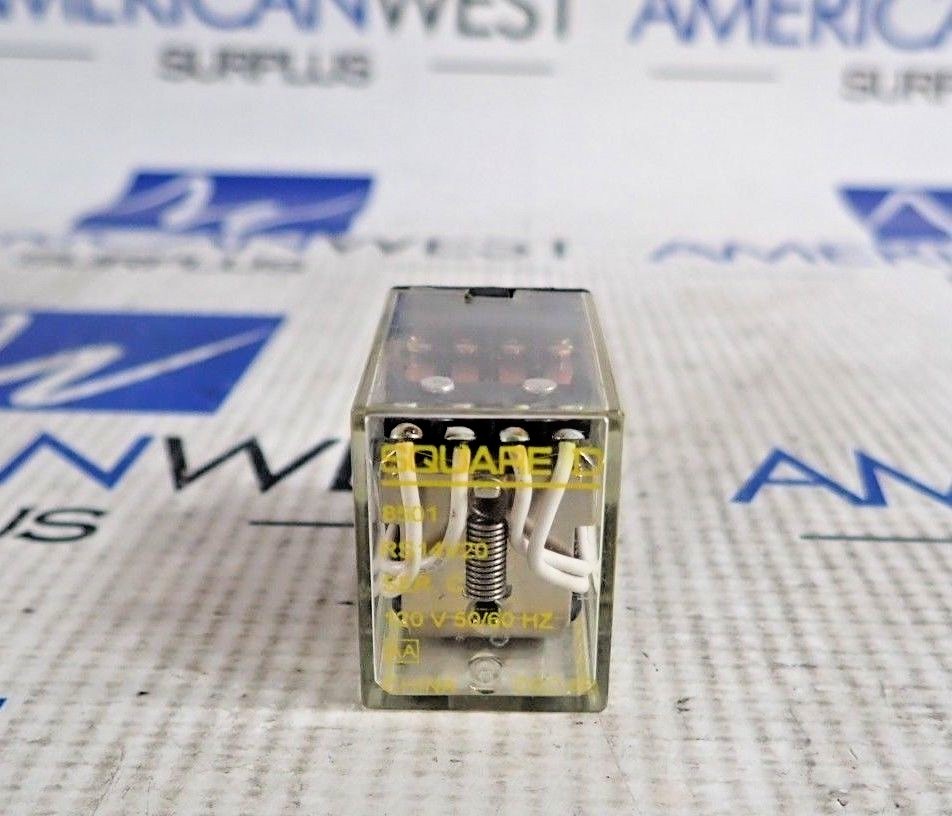 Square D 8501 RS14V20 14 Stab Cube Relay 120 Volt Coil 8501RS14V20 **Lot Of 2**