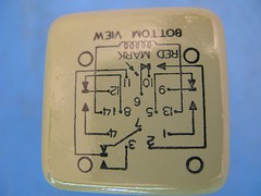 (1) ALLIED CONTROL PBHX-1 RELAY 10A, 26.5VDC. 4 PDT, CLASS 16-T