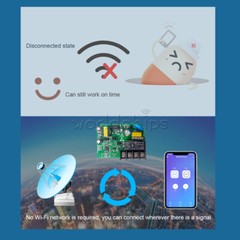 AC90~250V 16A Remote Control Smart WIFI Relay Delay Switch Relay Module Board