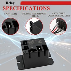 2PCS Power Relay SPST(1 NO) AC120V Coil, 30A SPST 120 VAC with Flange Mountin…