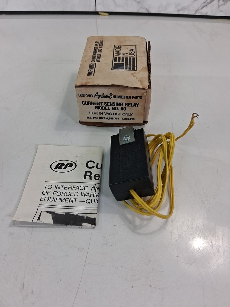 Aprilaire Model 50 Current Sensing Relay 24 VAC 12 Watts Max
