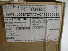SEL 0787EX1ACACA75850830 SEL-787 F/W 787R210-V4 110-240V 5A NSMP