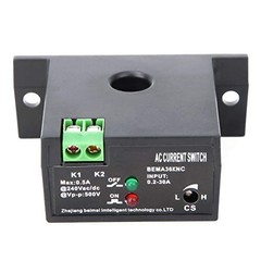 AC Current Sensing Switch 0.2-30A Normally Closed Monitoring Relay