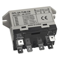 G7L-2A-TUB-CB 100-120VAC Power Relay – 30A 277VAC 6 Pins, DPST Normally Open …