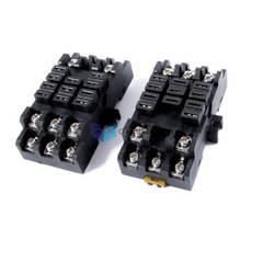 2 PCS 38F-11A DIN Rail 11 Screw Terminal Socket Base for HHC71B 34mm 300VA✦Kd