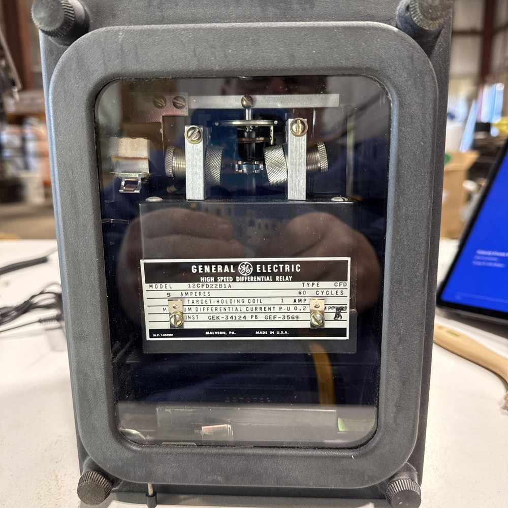 General Electric High Speed Differential Relay – 12CFD22B1A Used , Untested