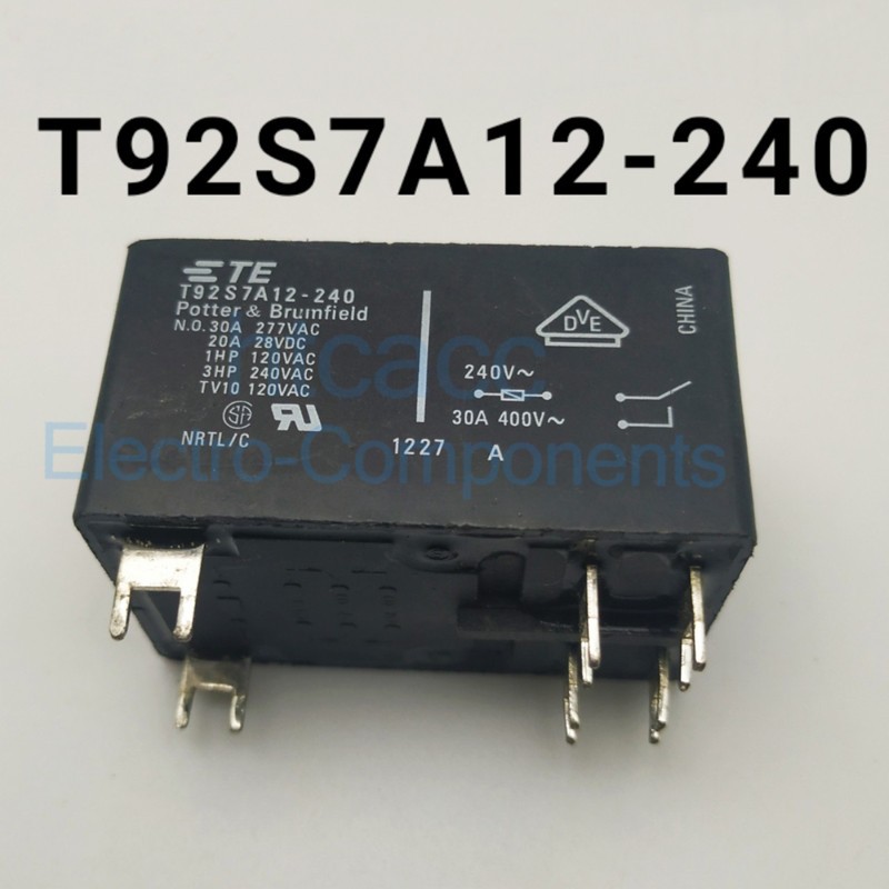 1PC Power Relay 30A 240VAC 6Pins T92S7A12-240