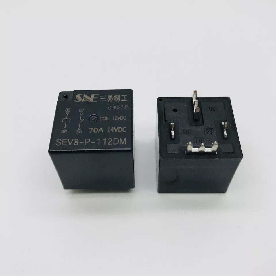 6Pcs For Sanyi Seiko Automotive Relay SEV8-P-112DM 4-pin Solder Pin 70A14