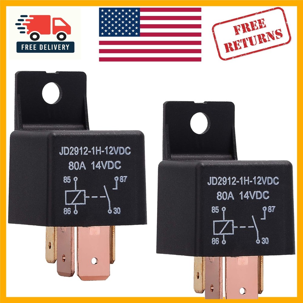 High Power 560W 12V Relay for Automotive & Marine Use – 80A Compact Designs