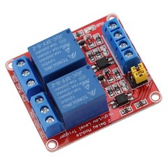 DC 12V 2 Channel Relay Module with Isolated Optocoupler High and Low N…