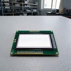 128×64 Resolution LCD Display STN 93.0×70.0x12.5mm for Instrument Panels