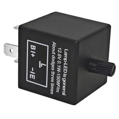 CF-13 LED Flasher Relay Pack of 2 – 3 Pin Adjustable Turn Signal Relay CF13 E…