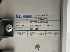 Schweitzer SEL-187V Voltage Level/Differential Relay Controller 187V00-46X6XHGB