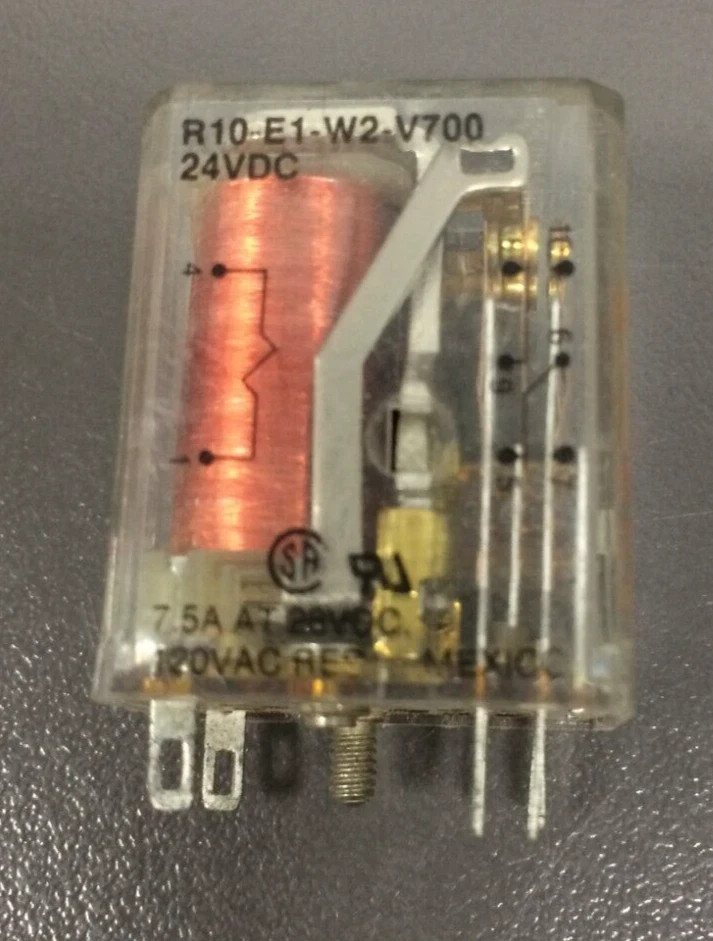 Potter Brumfield, 7.5A, 24 VDC, R-10 E1 W2 V700 Relay, 8 Pin, New SURPLUS