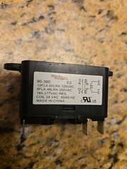 White Rodgers 90-380 24VAC Coil Fan Relay