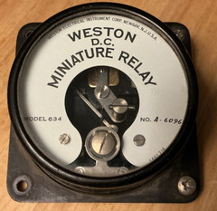 Weston Instruments Division D.C. Current Miniature Relay Model 634 No A-6096