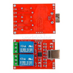 5V USB Relay 2 Channel Programmable Computer Control For Smart Home