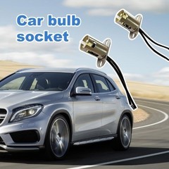 2PCS Car LED Bulb Socket Adapter with Short Bracket and Wi Color: BAY15D(1157)