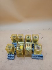 LOT OF 10 IDEC Relays. RR3B-UL, RR2BA-U, RR3PA-U, RR2BA-US, RR3B-U