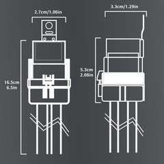 4-PIN 40/30 AMP 12 V DC Waterproof Relay Kit Harness Socket – Heavy Duty 12