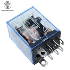 10A AC 220V Coil Power Relay DPDT LY2NJ HH62P HHC68A-2Z With Socket Base
