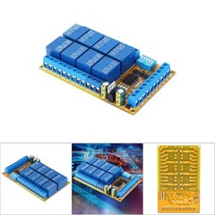 Relay Module IO25E08 8 Channel Self Locking Interlock Power Conditioner 12V