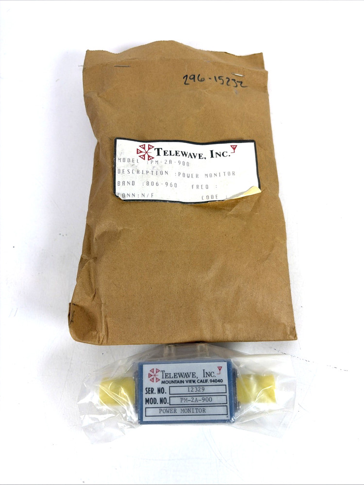 Telewave PM2A-900 Dual Direction RF Power Monitor 806-960MHz 12329 NEW NoS