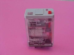 NOS DAYTON #5Z486 General Purpose Cube Relay, 15A, 12V. DC coil, 5 Pins, SPDT