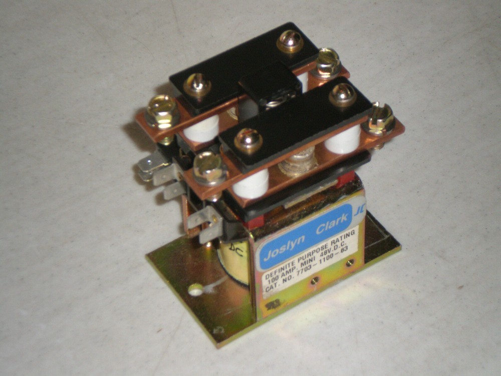 New! Joslyn Clark 7703-1100-63 Definite Purpose Contactor 100 Amp MINI 48 VDC