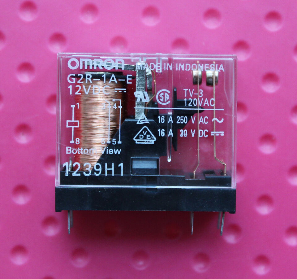 100pcs PWR RELAY,16A 12VDC G2R-1A-E-DC12V G2R-1A