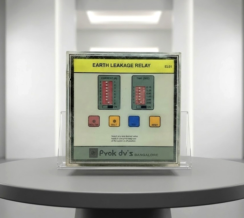 Prok Dv’S EL01 Earth Leakage Relay 0-230VAC 1-8A 415VAC 3 Phase Industrial