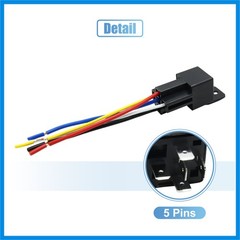 3pcs JD-2912 5Pin DC 36V 40A Universal Car Fuse Relay Switch Power with Harness