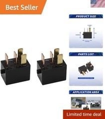 2 Pack Car Relay Replacement for Honda Accord Civic CR-V CR-Z Crosstour 39794…